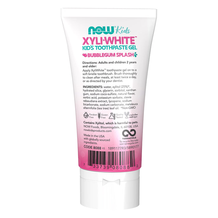 Now Kids XyliWhite Pasta Dental en Gel Infantil Bubblegum Splash 85 g