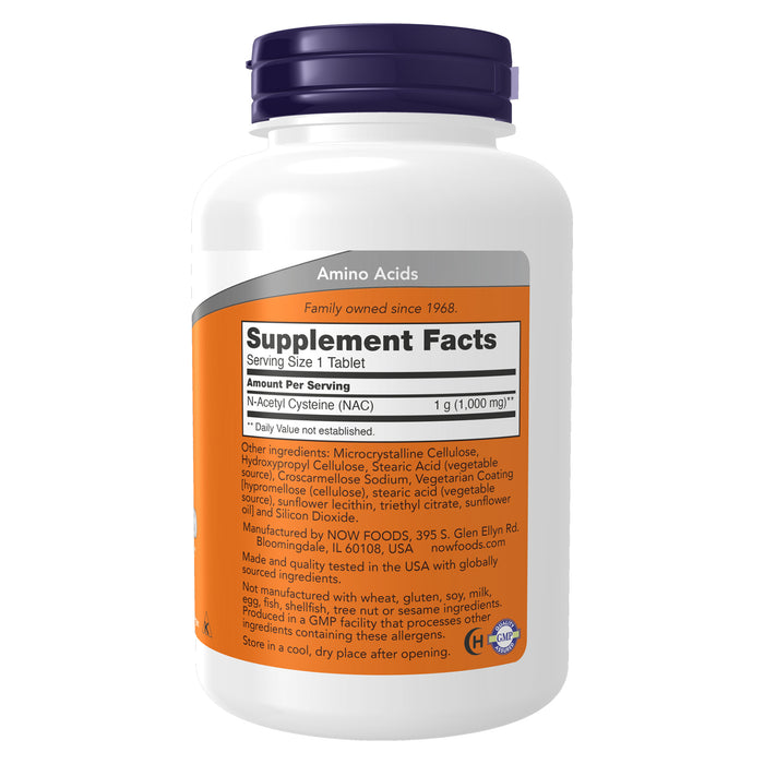 Now Suplemento Alimenticio NAC 1000 mg 120 Tabletas