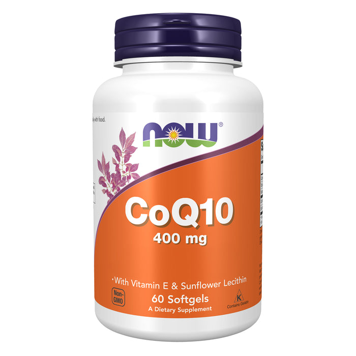 Now Suplemento Alimenticio CoQ10 400 mg 60 Cápsulas