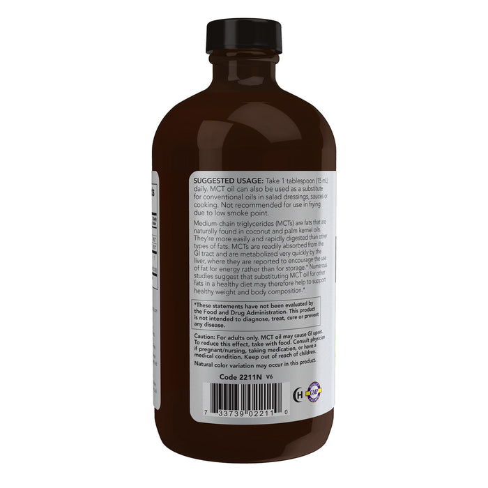 Now Sports Suplemento Alimenticio Aceite MCT 473 ml (16 fl oz)