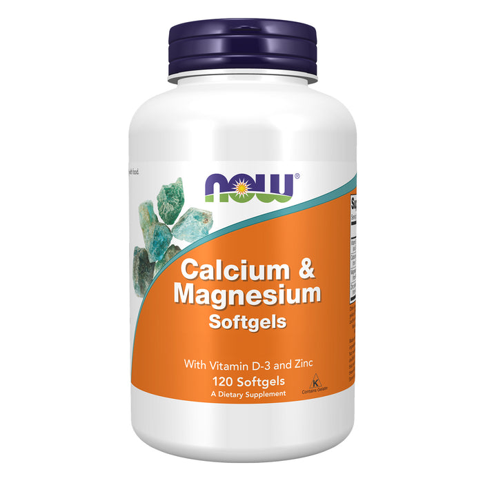 Now Suplemento Alimenticio Calcio y Magnesio 120 Cápsulas