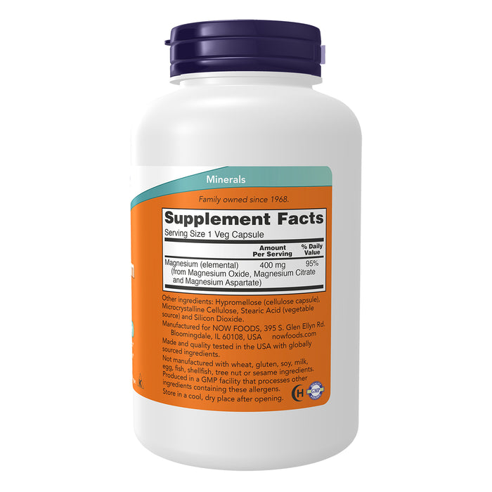 Now Suplemento de Magnesio 180 Capsulas