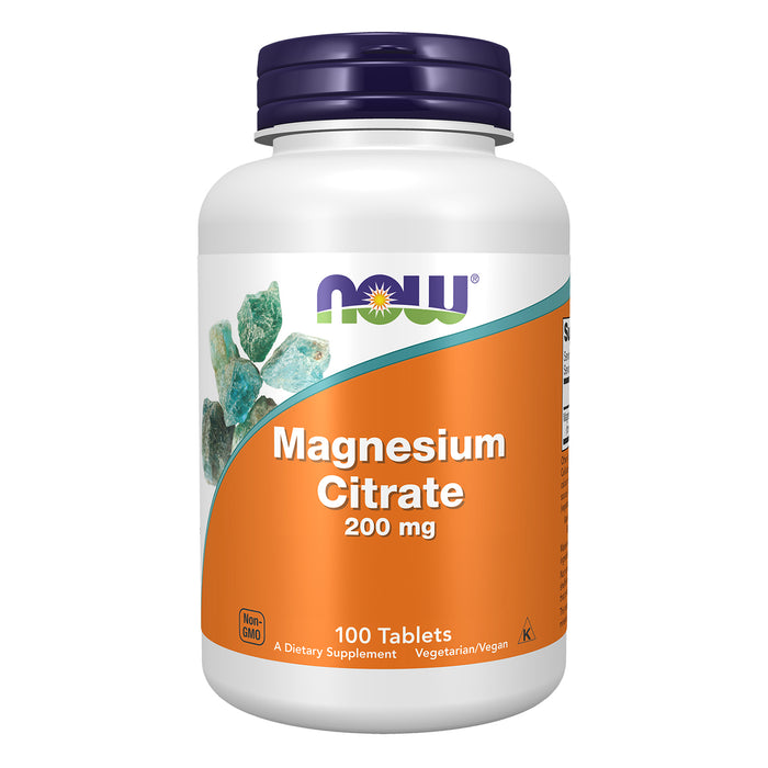 Now Suplemento Alimenticio Citrato de Magnesio 200 mg 250 Tabletas