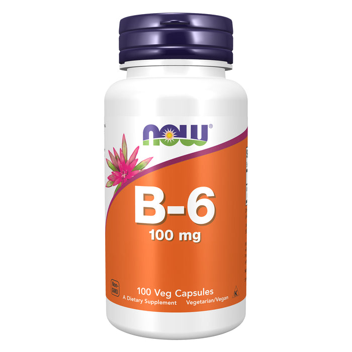 Now Suplemento Vitamina B-6 100 mg 100 Cápsulas