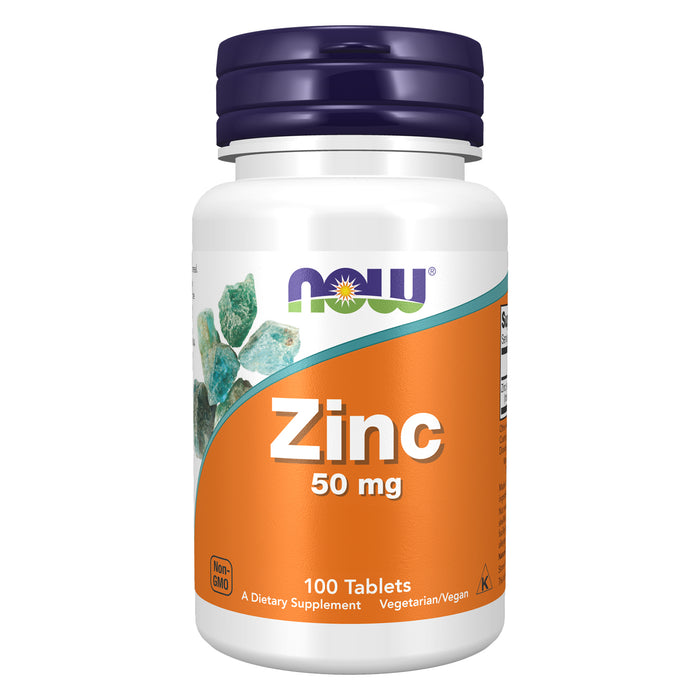 Now Suplemento de Zinc 50 mg 100 Tabletas