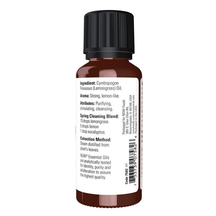 Now Solutions Aceite Esencial de Limoncillo 30 ml