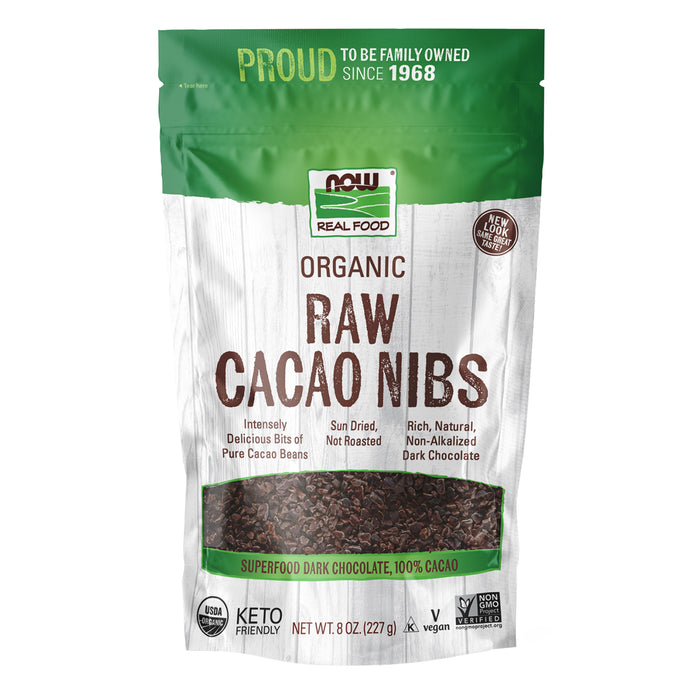 Now Real Food Trocitos de Cacao Orgánico Crudo 227 g (8 oz)