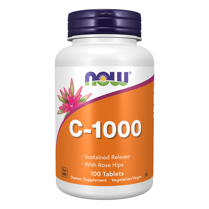 Now Vitamina C-1000 con Rosa Mosqueta Liberación Prolongada 100 Tabletas