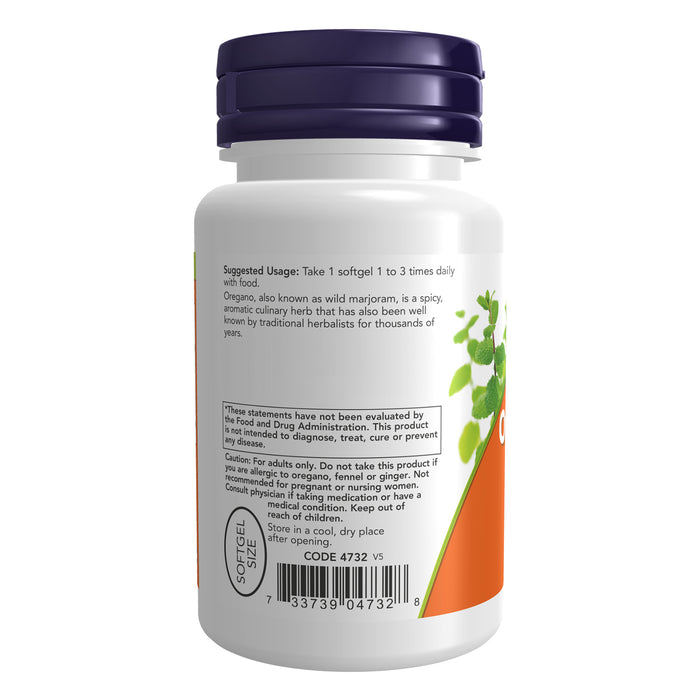 Now Suplemento Aceite de Orégano 90 Cápsulas Blandas