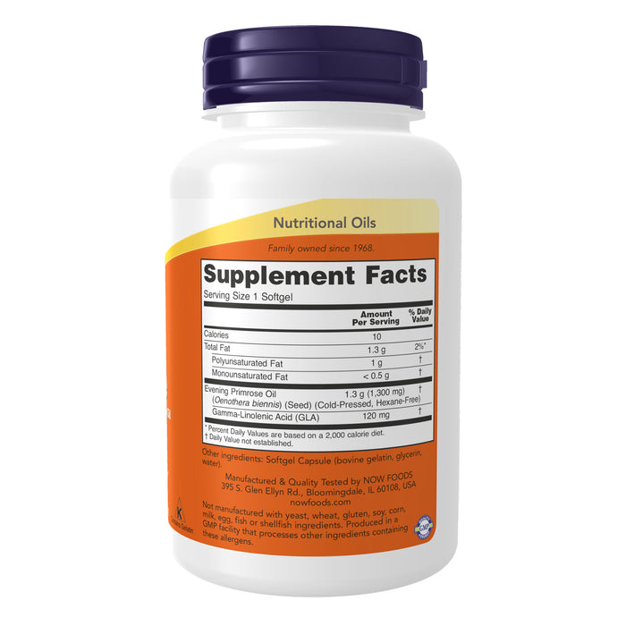 Now Suplemento Super Primrose 1300 mg 60 Cápsulas Blandas