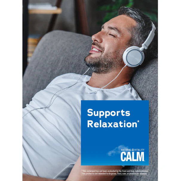 Natural Vitality CALM Suplemento Citrato de Magnesio325mg, 8oz (227g) sabor naranja