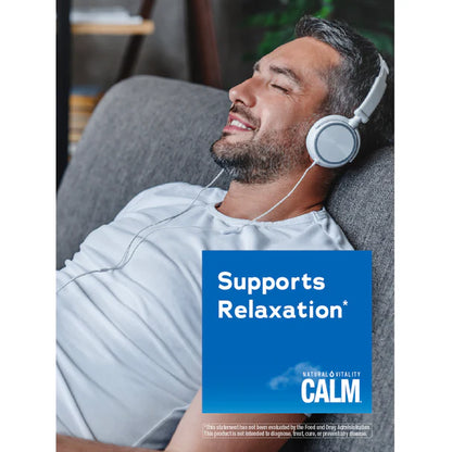 Natural Vitality CALM Suplemento Citrato de Magnesio325mg, 8oz (227g) sabor naranja