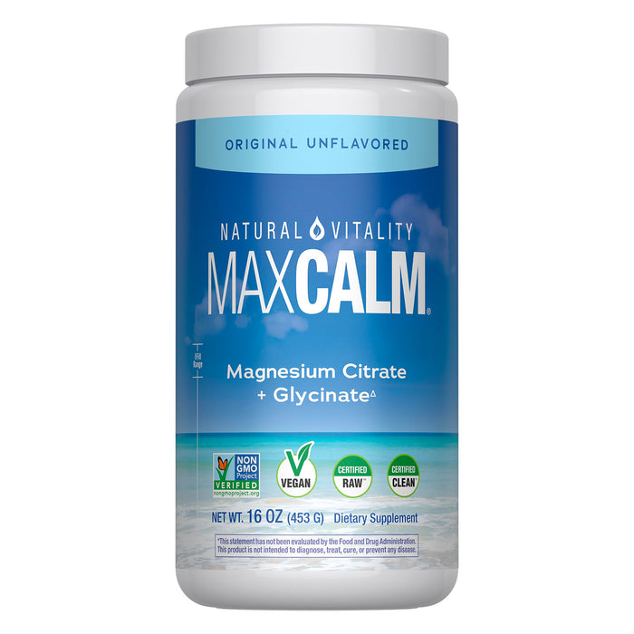 Natural Vitality CALM Suplemento Citrato de Magnesio, 16 oz (453g) sin sabor