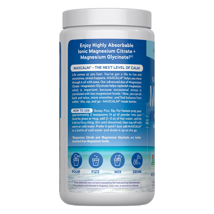 Natural Vitality CALM Suplemento Citrato de Magnesio, 16 oz (453g) sin sabor