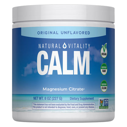 Natural Vitality CALM Suplemento de Magnesio, 8oz (227g) sin sabor