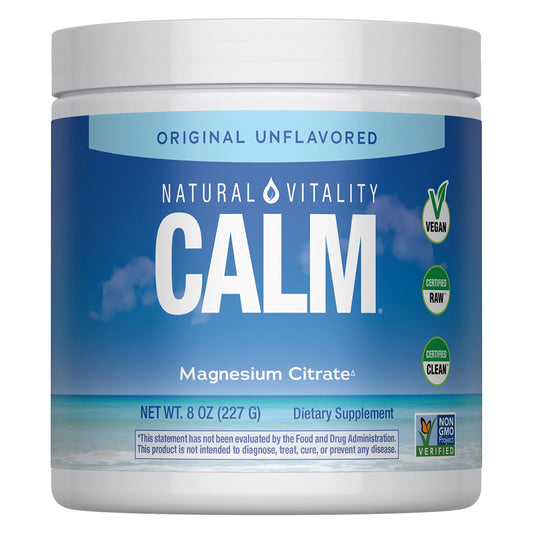 Natural Vitality CALM Suplemento de Magnesio, 8oz (227g) sin sabor