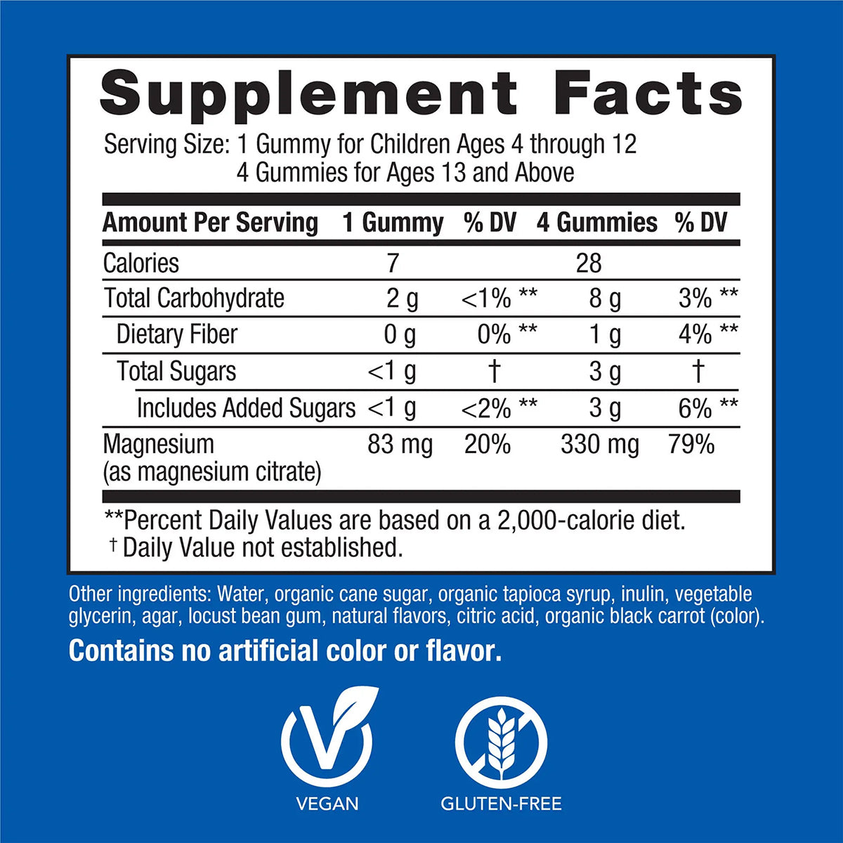 Natural Vitality CALM Suplemento Citrato de Magnesio 330mg, 60 Gomitas Sabor Frambuesa Limón