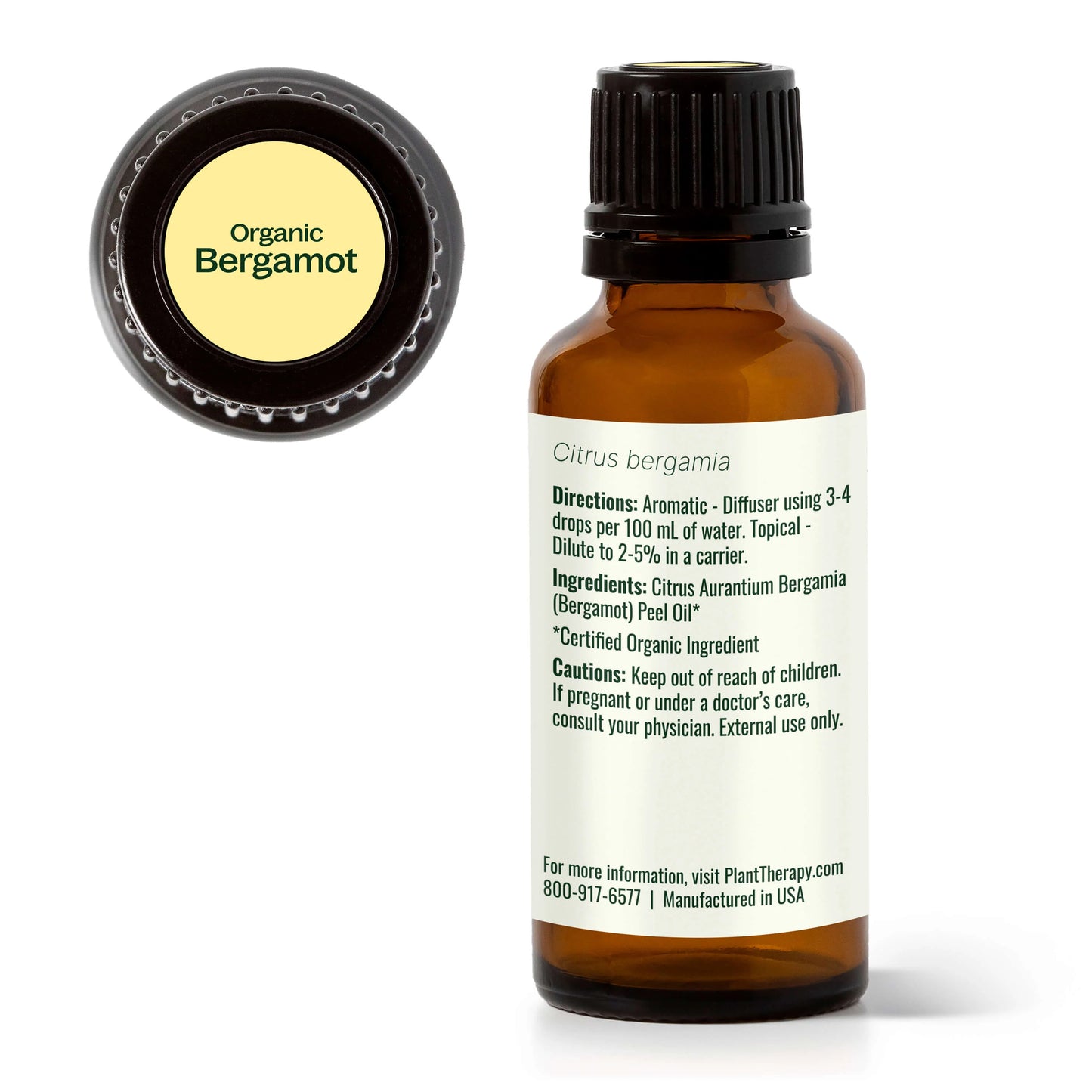 Plant Therapy Aceite esencial de bergamota orgánico 10ml