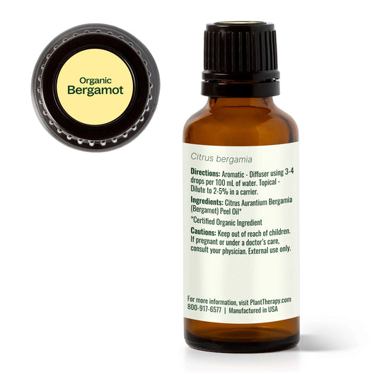 Plant Therapy Aceite esencial de bergamota orgánico 10ml