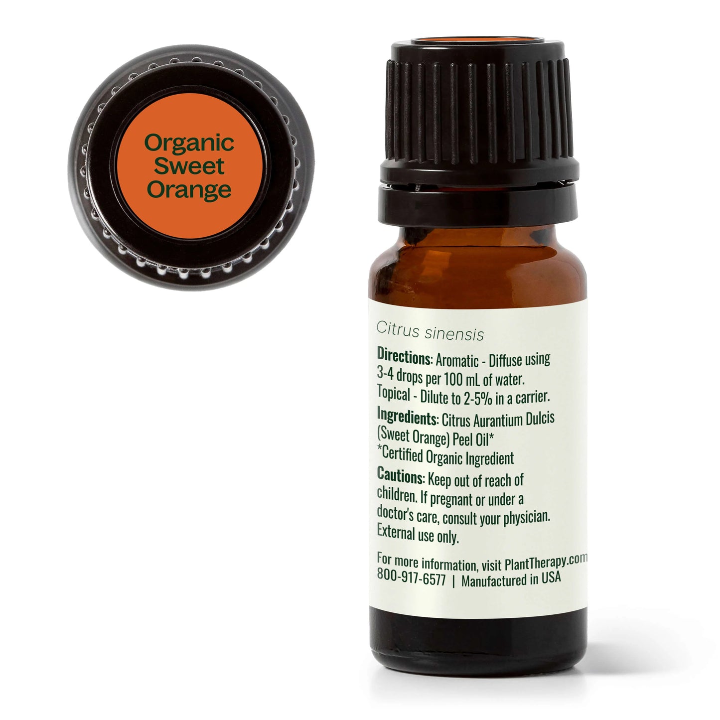 Plant Therapy Aceite esencial de naranja dulce orgánico 30ml