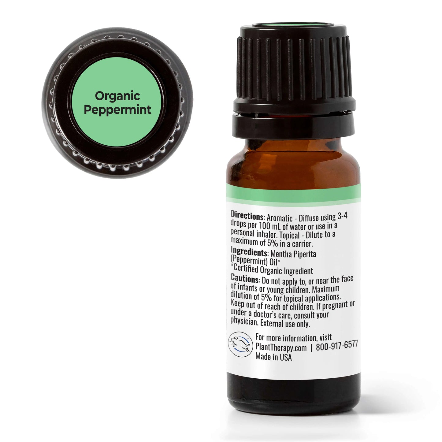 Plant Therapy Aceite esencial de menta orgánica 10ml