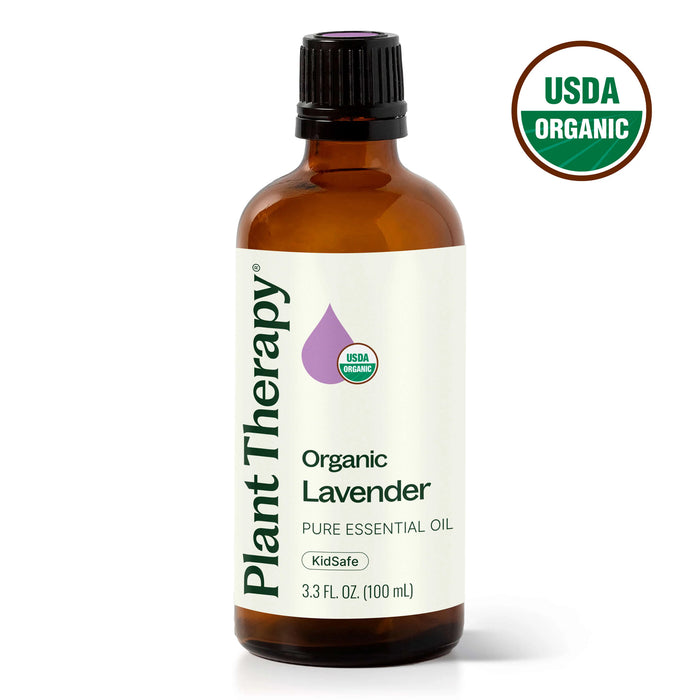 Plant Therapy Aceite Esencial Orgánico de Lavanda, 100 ml (3.3 oz)