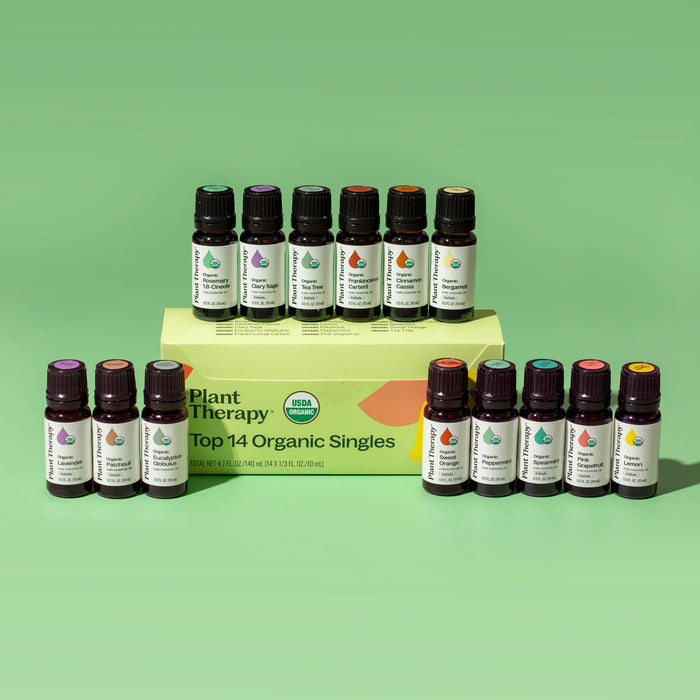 Plant Therapy Kit de Aceites Esenciales – 14 Piezas 10 ml (1/3 oz)
