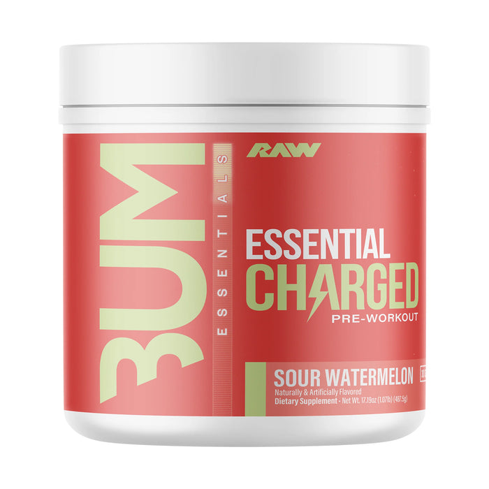 RAW Nutrition Essential Charged Pre-Workout – 25 Servicios Sabor Sour Watermelon
