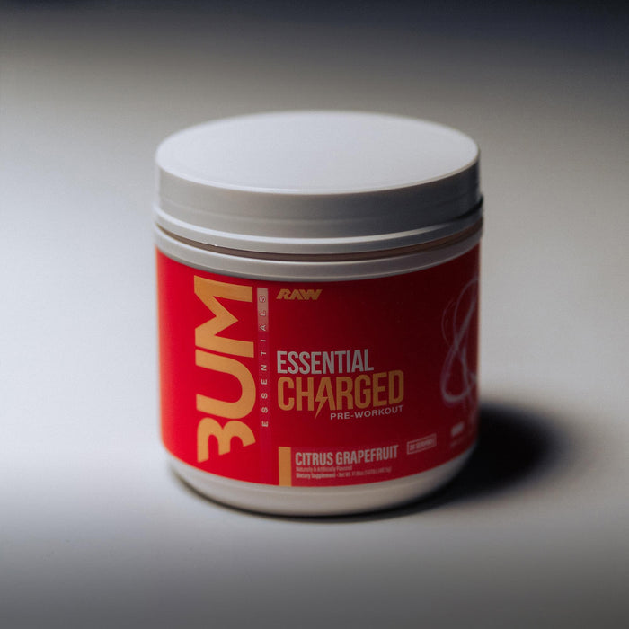 RAW Nutrition Essential Charged Pre-Workout – 487.5 g (25 Servicios) Sabor Pomelo Cítrico