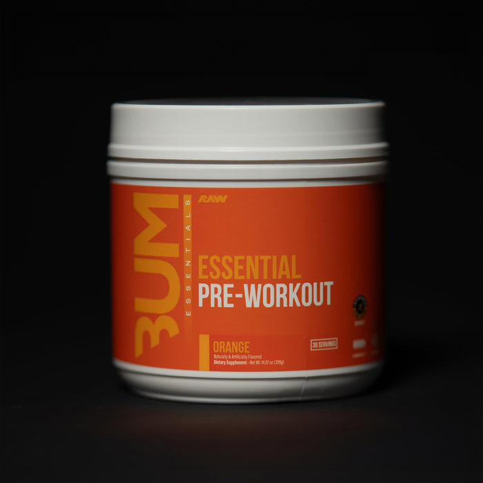 Raw CBUM Suplemento de Pre-Entrenamiento – Sabor Naranja, 399 g