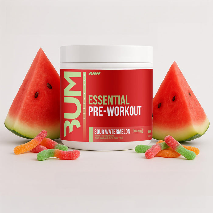 Raw CBUM Pre-Entrenamiento Sabor Sandía, 405 g