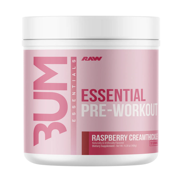 RAW Nutrition CBUM Essential Pre-Workout – 777 g (30 Servicios) Sabor Raspberry Creamthickle