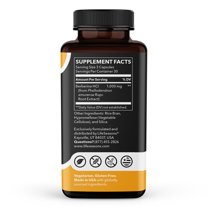 Lifeseasons Suplemento Alimenticio De Berberina 90 Capsulas