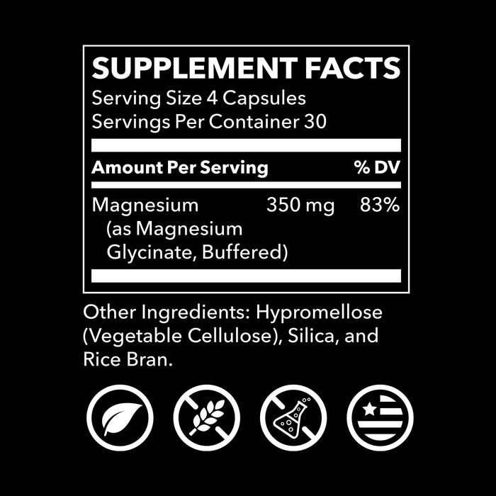 Lifeseasons Suplemento De Glicinato De Magnesio 120 Capsulas
