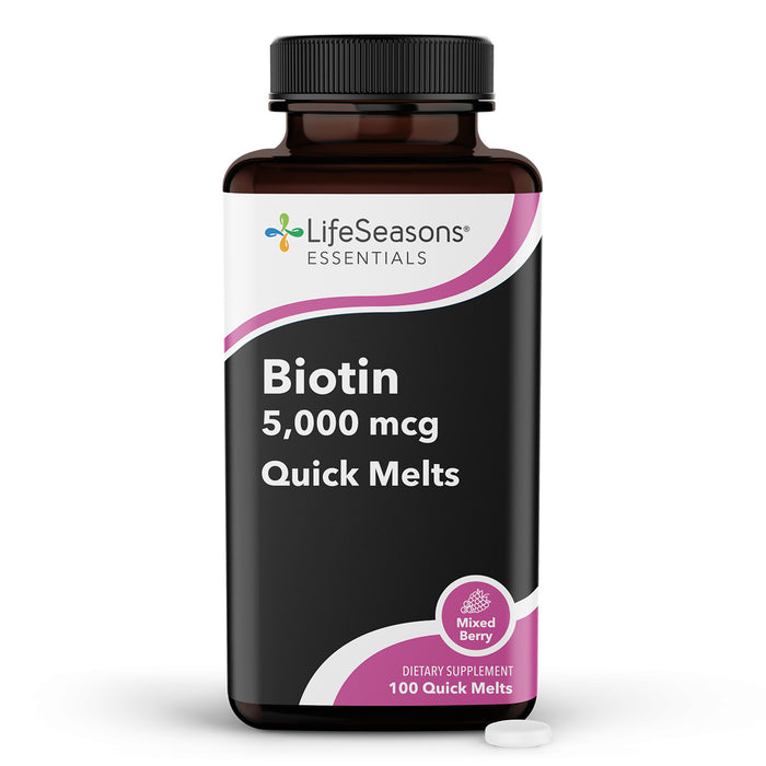 Lifeseasons Suplemento Alimenticio de Biotina 5000 mcg, 100 Cápsulas