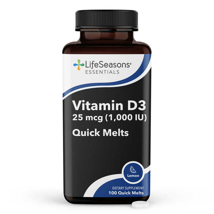 Lifeseasons Suplemento de Vitamina D3 25 mcg, 60 Cápsulas