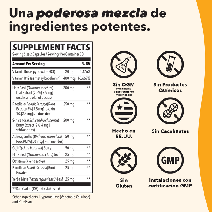 Lifeseasons Adrenal-t Apoyo Suprarrenal 60 Cápsulas