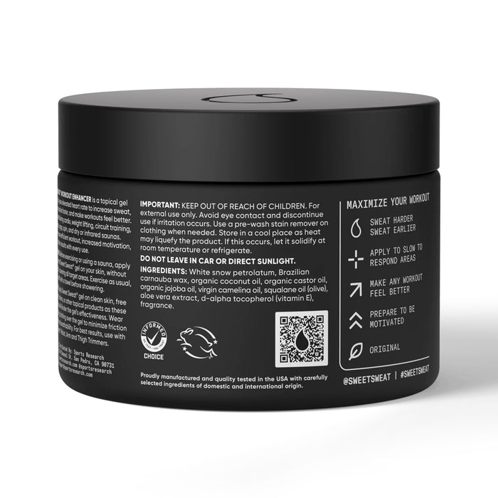 Sports Research Sweet Sweat Gel Tópico, Tarro 6.5 oz (184 g)