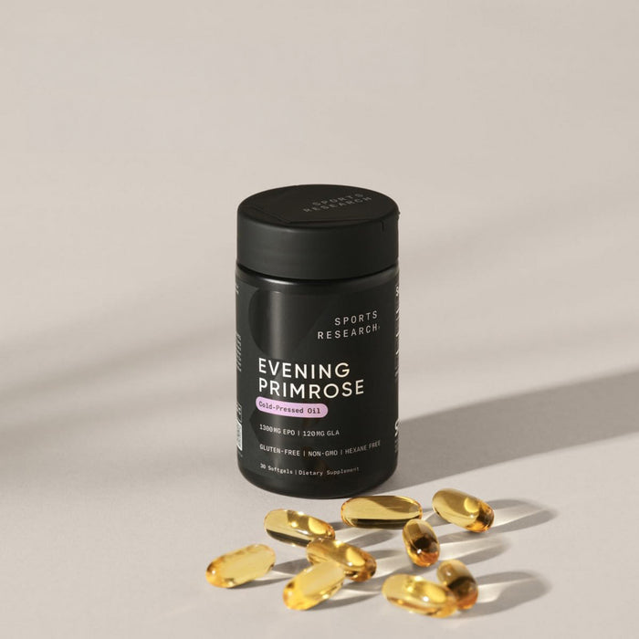 Sports Research Aceite de Onagra Prensado en Frío, 1300 mg, 120 Cápsulas Blandas Líquidas