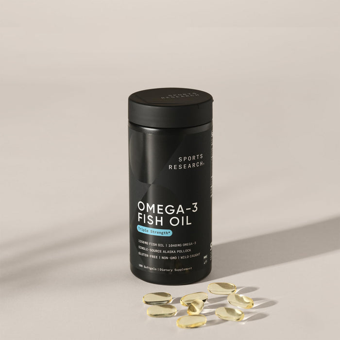Sports Research Omega‑3 Fish Oil 1250 mg Triple Strength, 180 Cápsulas Blandas