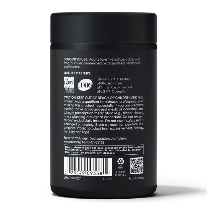Sports Research Aceite de Salmón Sockeye Salvaje de Alaska, 2500 mg EPA+DHA, 180 Cápsulas Blandas