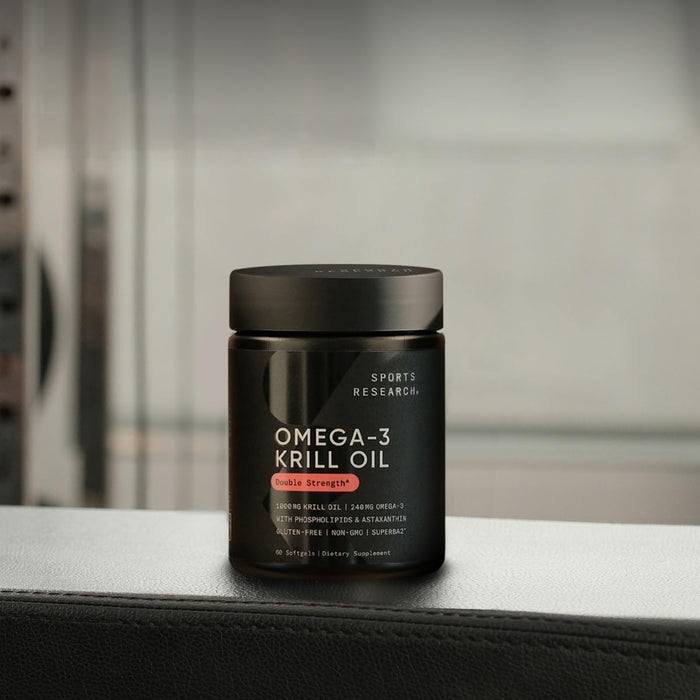 Sports Research Omega‑3 Krill Oil 1000 mg con Astaxantina, 60 Cápsulas Blandas