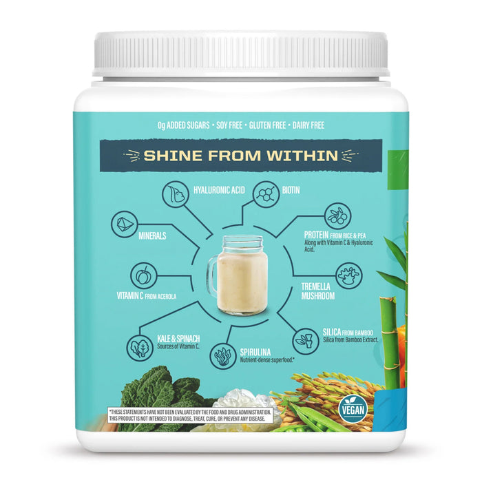 Sunwarrior Péptidos de Proteína Constructora de Colágeno, Sin Sabor, 500 g, Vegana, Sin OMG