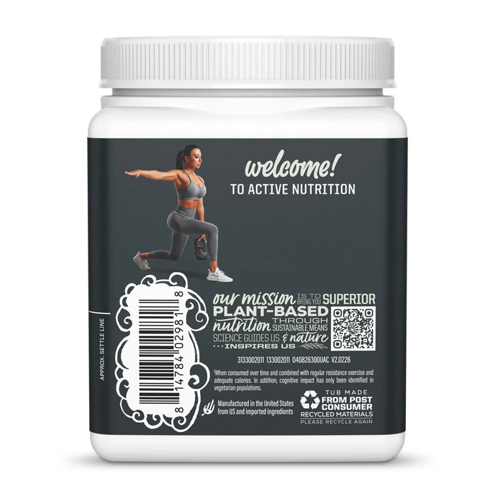 Sunwarrior Active Creatina Monohidratada en Polvo, Sin Sabor, 300 g, Vegana, Sin OMG
