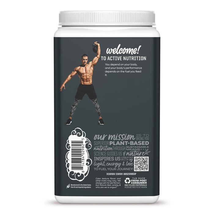 Sunwarrior Sport Proteína Activa Orgánica en Polvo, Chocolate, 1 kg (2.2 lb), Vegana, Sin OMG
