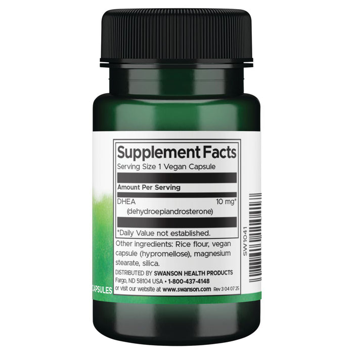 Swanson Suplemento DHEA 10 Mg, 120 Cápsulas