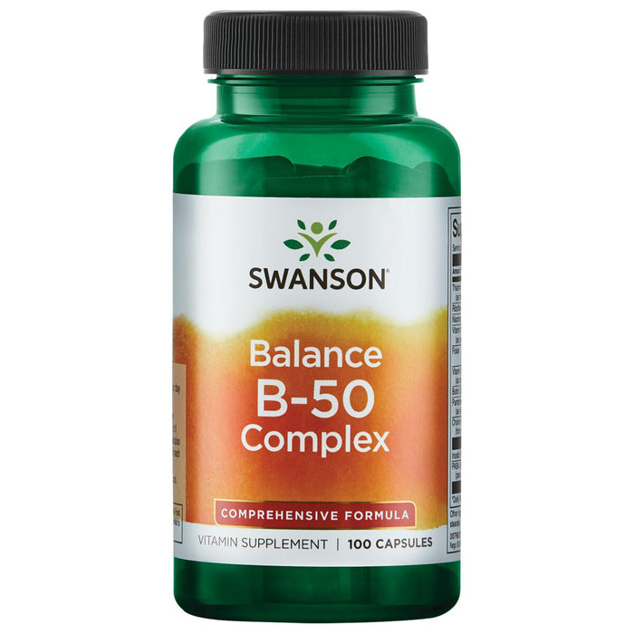 Swanson Vitamina Complejo Del Equilibrio B-50, 100 Cápsulas