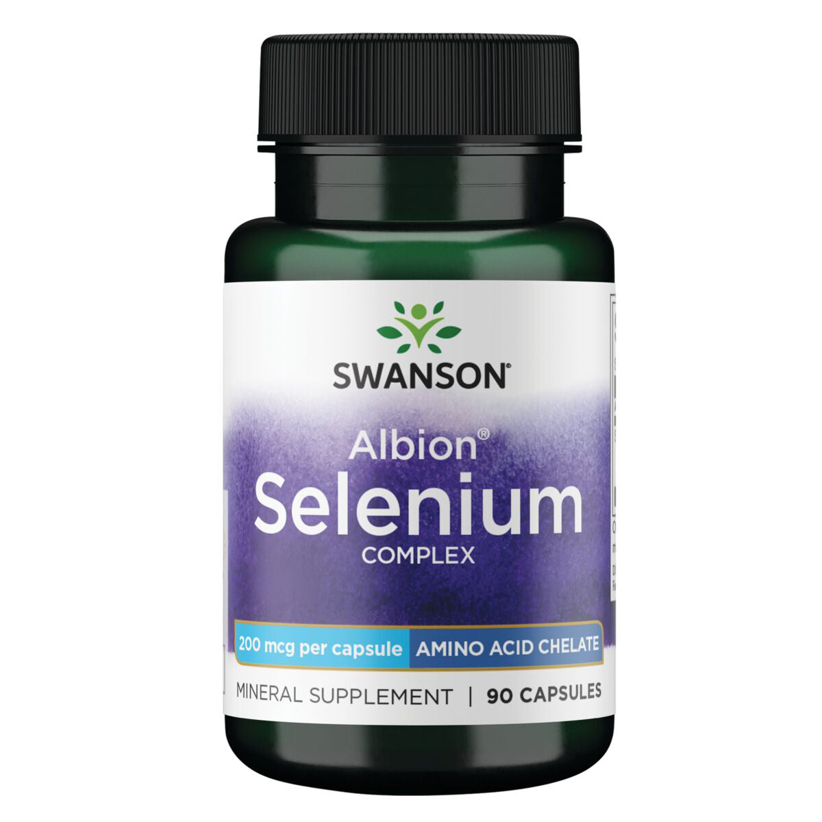 Swanson Suplemento de Selenio Selenium, 200 mcg por cápsula, 90 cápsulas para 3 meses