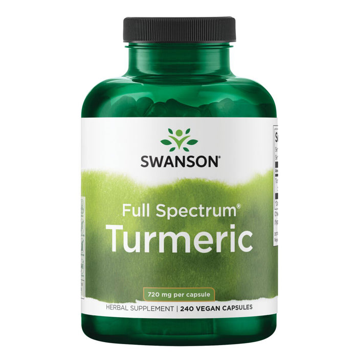 Swanson Suplemento de Cúrcuma 720mg, 240 cápsulas