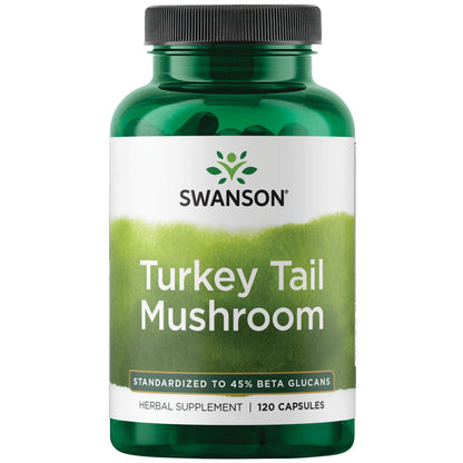 Swanson Suplemento De Hongo Turkey Tail, 500 mg por cápsula, 120 Cápsulas para 2 meses